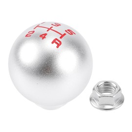 HOPESPANNER 5 Speed Manual Gear Shift Knob for Honda Accord 1990-1997 Aluminum Alloy Automotive Gearbox Stick Shifter Lever Knob Silver Tone