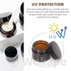 Wokape 30Pcs 10ml Amber Glass Jars with Liner Lids Spatulas,