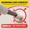 Qualihome Small Mini N.6 Plastic Self Drilling Drywall Anchors with