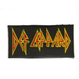 NEW 2 X 4 INCH DEF LEPPARD IRON ON PATCH FREE SHIP