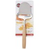 Norpro Stainless Steel Cheese Plane Slicer with Wooden Handle, Silver