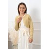 BlackButterfly Children's Long Sleeve Bolero Sparkle Cardigan Girls, gold