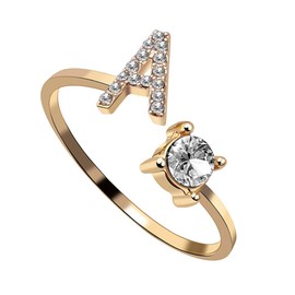 Elegant Female Ring Creative Adjustable Ring Fashion Finger Accessory for Engagement Birthday Wedding