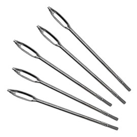 SHMZK 5 PCS Tire Repair Needle, 4.25" Replacement Split Eye Needle for T-Handle Tire Plug Repair Tool, Heavy Duty Tire Patch Eye Needle Tire Repair Hand Tool Kit, Car Accessories