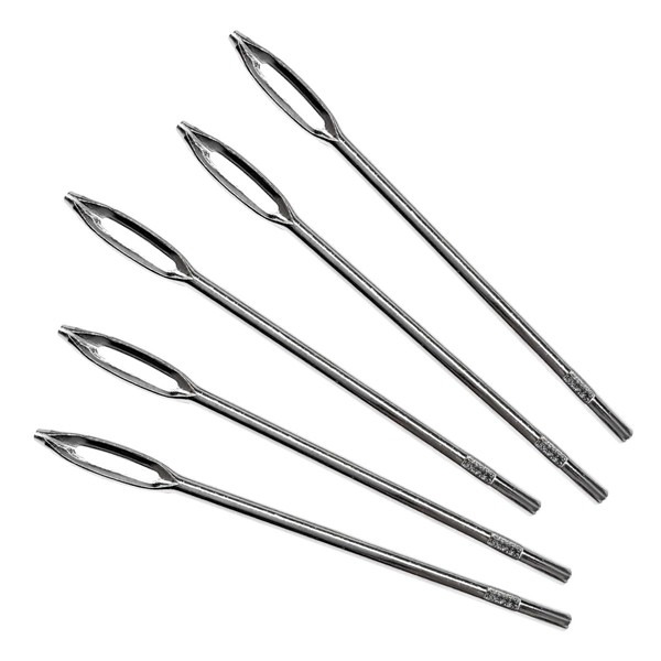 SHMZK 5 PCS Tire Repair Needle, 4.25" Replacement Split Eye