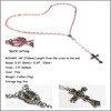 GeekTenet Rosary Beads Chaplet Large Rhombus Artificial Crystal Glass Rosery