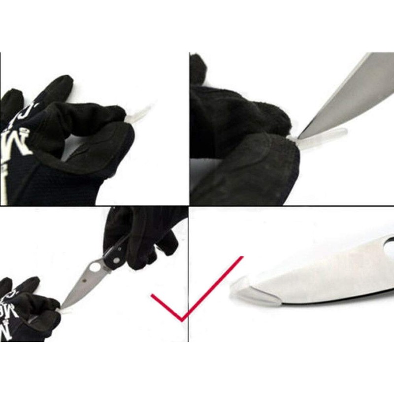 Acxico 100Pcs Blade Knife Tip Protector Cover Plastic Accessories Knife