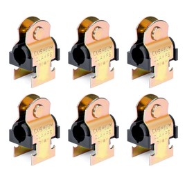 LBG Products 6 Pack Rubber Cushion Pipe Strut Clamps, 7/8" OD, Heat Resistant, Easy Installation with Bolts and Nuts