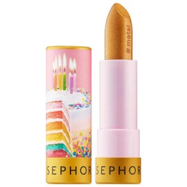 Sephora Collection LIPSTORIES 71 Treat Yo Self (metallic yellow gold) NEW SEALED