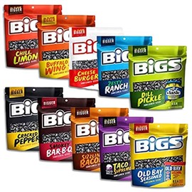 Tribeca Curations BIGS Sunflower Seeds Variety Sampler Value Pack | Includes Taco, Cheeseburger, P