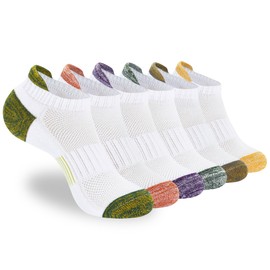 ATBITER Womens Ankle Socks 6 Pairs Cushioned Running Athletic No Show Socks With Tab