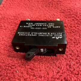 122-250-101 50 AMP 1 POLE WOOD/P&B CIRCUIT BREAKER NOS