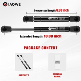 C1615051 C1618458 10Inch 60b/267N Gas Struts Gas Shocks Lift Support Fit for Tool Box RV Bed Cabinet Storage Lid Door Camper Shell are ATC Snugtop Leer Truck Topper Rear Window Truck Cap Door Toolbox