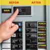 Premium Durable Circuit Breaker Labels, 129 Waterproof Fuse Box Stickers,