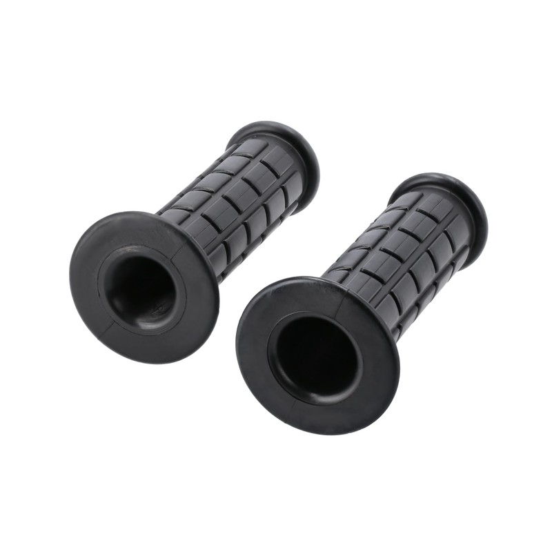 Set of Handlebar Rubbers Throttle Grip and Grip Waffle Pattern