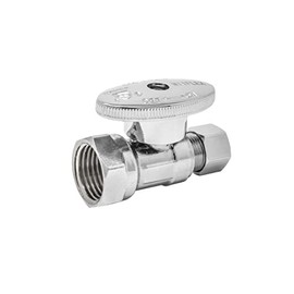MIIFLEX 1/2 inch FIP(Inlet) x 3/8 inch OD(Outlet) 1/4 Turn Straight Stop Valve for Water Shut Off, FIP x Compression, (Click in for more size options), 1/2'' FIP x 3/8'' OD