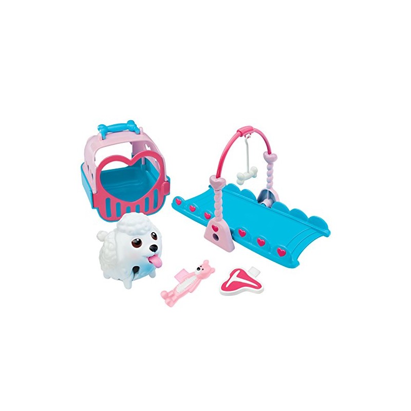Chubby Puppies Poodle Puppy See Saw Playset Plus Carrier