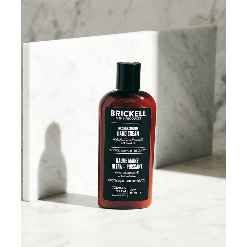 Brickell Maximum Strength Men's Hand Cream 118ml - Scented
