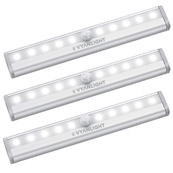 VYANLIGHT Motion Sensor LED Under Cabinet Lights, 10 LED Light