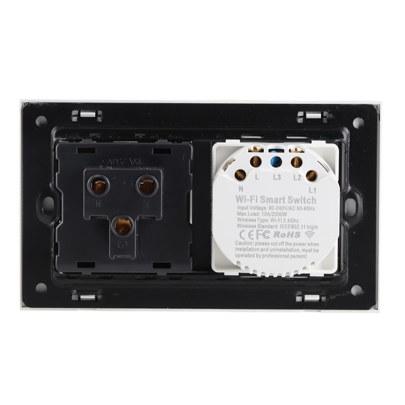 Wifi Smart Wall Outlet 2 in 1 Convenient Voice APP
