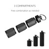 Imentha Waterproof Keychain Pill Holder - Compact, Portable, and Secure