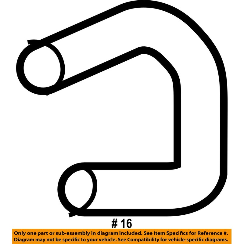 Genuine Honda (53732-SHJ-A03) Engine Oil Cooler Hose