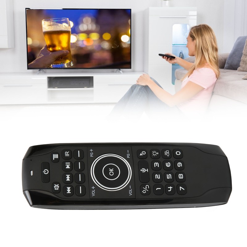 Voice Remote Control Replacement Backlight Double Sided 2.4G Wireless Remote