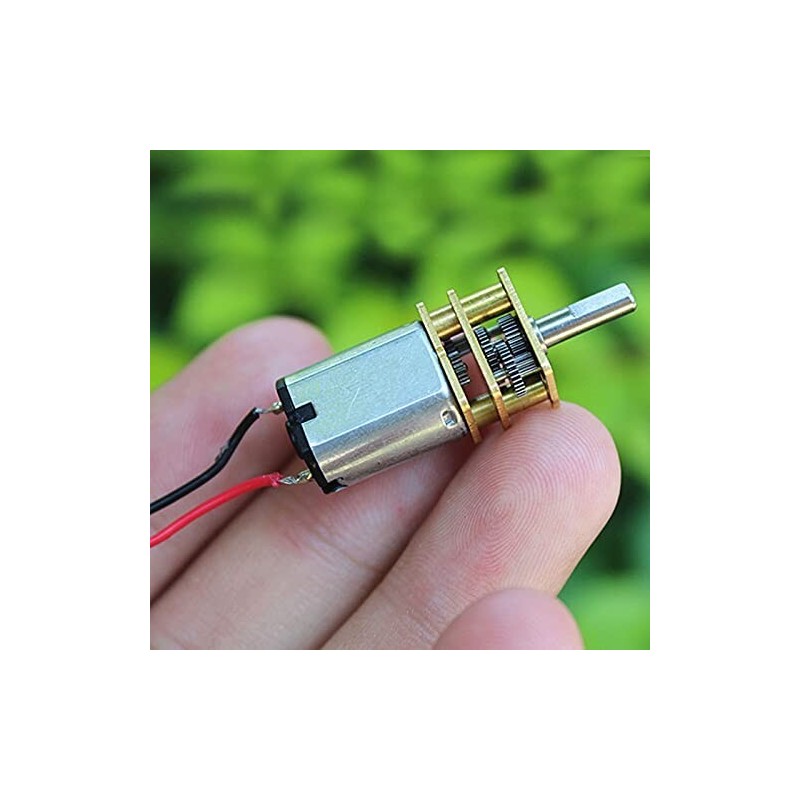 Acxico 3Pcs Mini Micro N20 Gear Motor DC 3V-6V Slow