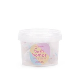 Isabelle Laurier - Set of 5 Bath Bombs with 98% Natural Ingredients, Coconut Glitter