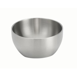 Double Wall Stainless Steel Insulated Dinnerware Bowls, Metal Mixing Bowls Nesting Bowls for Serving Soup Rice Fruit ice Cream Food-Grade Material (700ML)