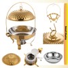 6.3 QT Round Chafing Dish Buffet Set, 1-Pack Stainless Steel