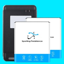 For LG 2x 3180mAh Extended Slim Battery Travel Home Charger for LG Spectrum VS920 Phone