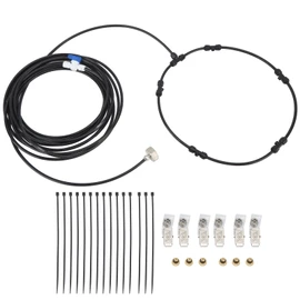 26ft Tube Outdoor Misting Fan Kit 3/4 Adapter Water Mister Spray Ring Fan Misting Tube Cooling System US Sprinkler Head