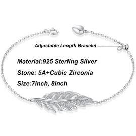 Miaofu Bracelet for women, infinity bracelet for women, women's tennis deluxe bracelet, rhodium-plated 925 sterling silver zirconia tennis bracelet, sparkling tennis bracelet for men and women,