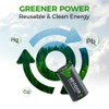 BEVIGOR Rechargeable D Batteries, High Capacity 10000mAh NiMH D Cell