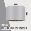 Weewooday 2 Pcs Fabric Drum Light Shade Large Modern Drum
