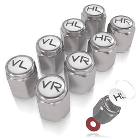 JK Trade® ABS Plastic Valve Caps for Car Tyre Marking with Integrated Seal for Stored Winter and Summer Tyres, Universal Car Accessories, Pack of 8