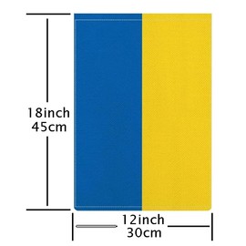 Ukrainians Garden Countries Flag,Double-Sided Flax Garden Flag,Ukraine Flag Sign,Outdoor Yard Decorative Flags,12"x 18"