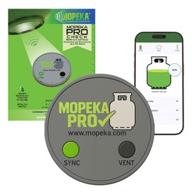 Mopeka Pro Check Sensor - Wireless Propane Tank Magnetic Sensor Level Indicator - Propane Gas Tank Pressure Gauge Electronic for BBQ Grill - Remote Ready Propane, Butane and Fuel Level Gauge with App