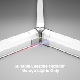 Litezone Hexagon Garage Lights Y Connectors 2 Pack, Exclusively Compatible Hexagon LED Lights