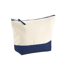 Westford Mill W544 Dipped Base Canvas Accessory Bag - Natural/Navy - L