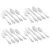 Martha Stewart Perrine 20 Piece Flatware Mirror Polish Silverware Set