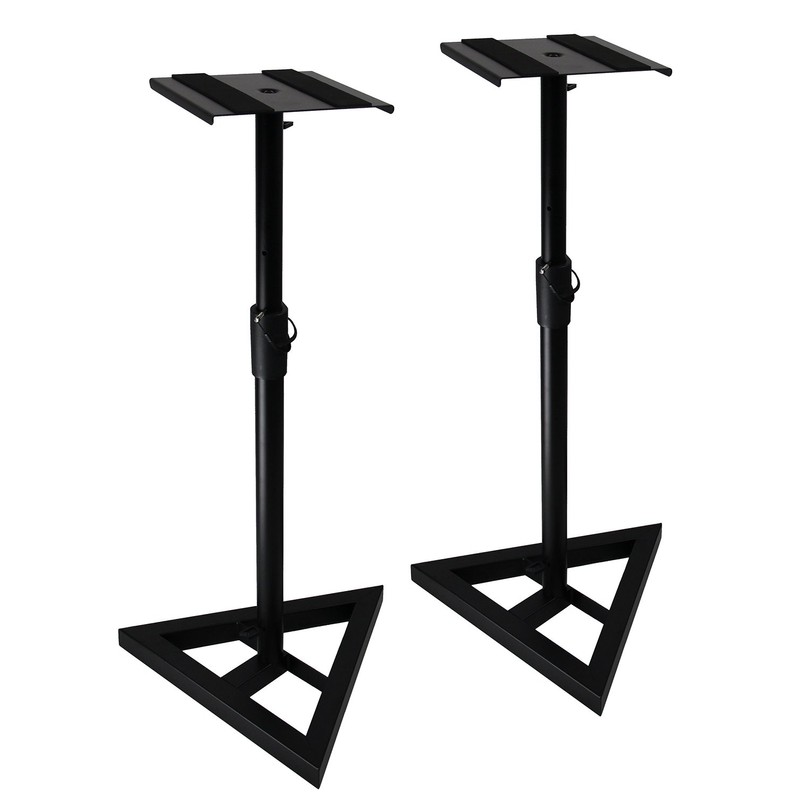 Gearlux Studio Monitor Stands with Four Locking Height Adjustment Positions