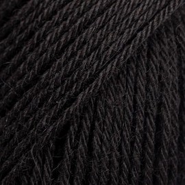 Drops Nord 02 UNI Black Alpaca Wool Polyamide Yarn