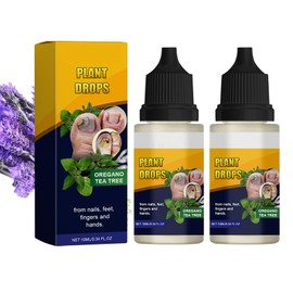 Plant Drops, Plant Drops for Nails Care, Oregano Tea Tree Oil Nail, Plant Drops Tea Tree Oregano oil Nail Nails Care Moisturizer (2Pcs)