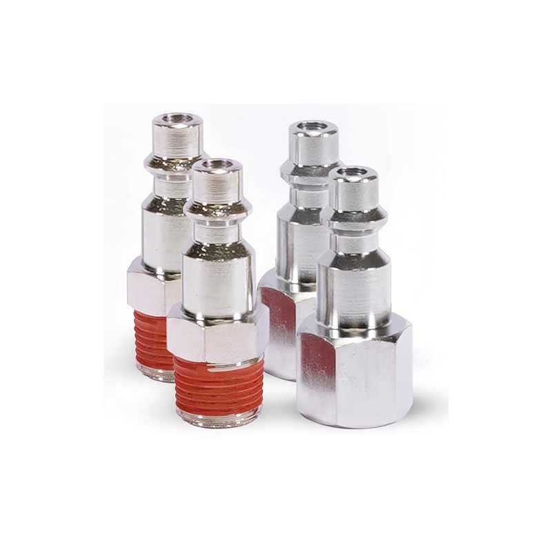 Quick Connect Studs 1/4" M (2) & F (2) -