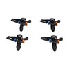 10PCS G1/2 Male Thread Rocking Arm Sprinkler 360° Rotating Lawn