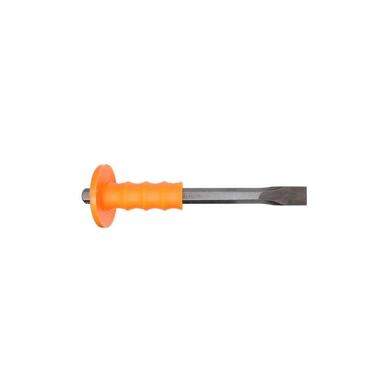 Mayhew Select 12405 1-by-12-Inch Handguarded Cold Chisel , Black