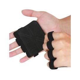KUTOOK Gym Gloves for Men and Women Breathable Comfortable Half Finger Fitness Cowhide Gloves for Training Weightlifting Open Workout Gloves Non-slip Elastic Black-S
