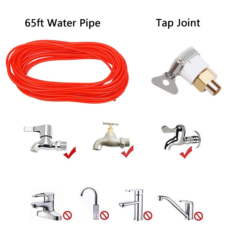 DYRABREST Water Fed Pole Kit Window Cleaning Brush Outdoor Window